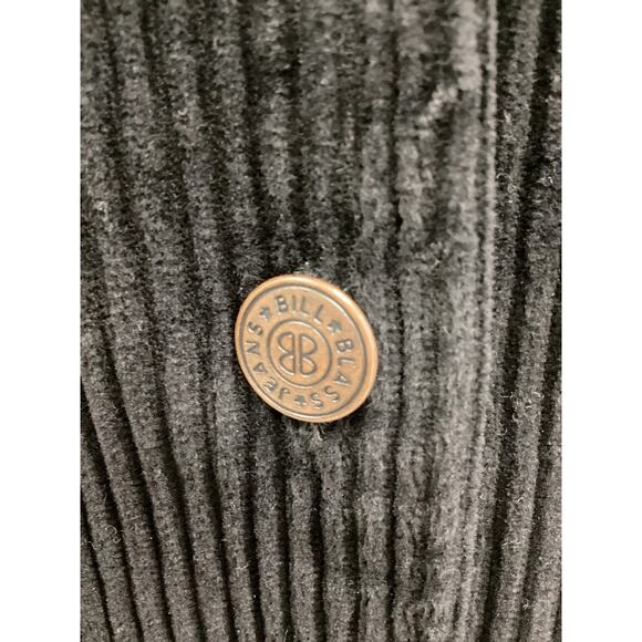 Bill Blass Women’s Jacket SZ L Wool Corduroy Type Jacket Decorative Lining Black - Picture 7 of 8